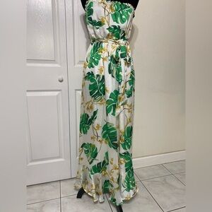 The Webster Miami at Target Tropical Leaf Print Maxi Dress size M